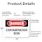 Signmission Contamination Risk, 14 in W x Rectangle, Plastic OS-2PACK-DS-P-1014-L-1874 - alternate 4